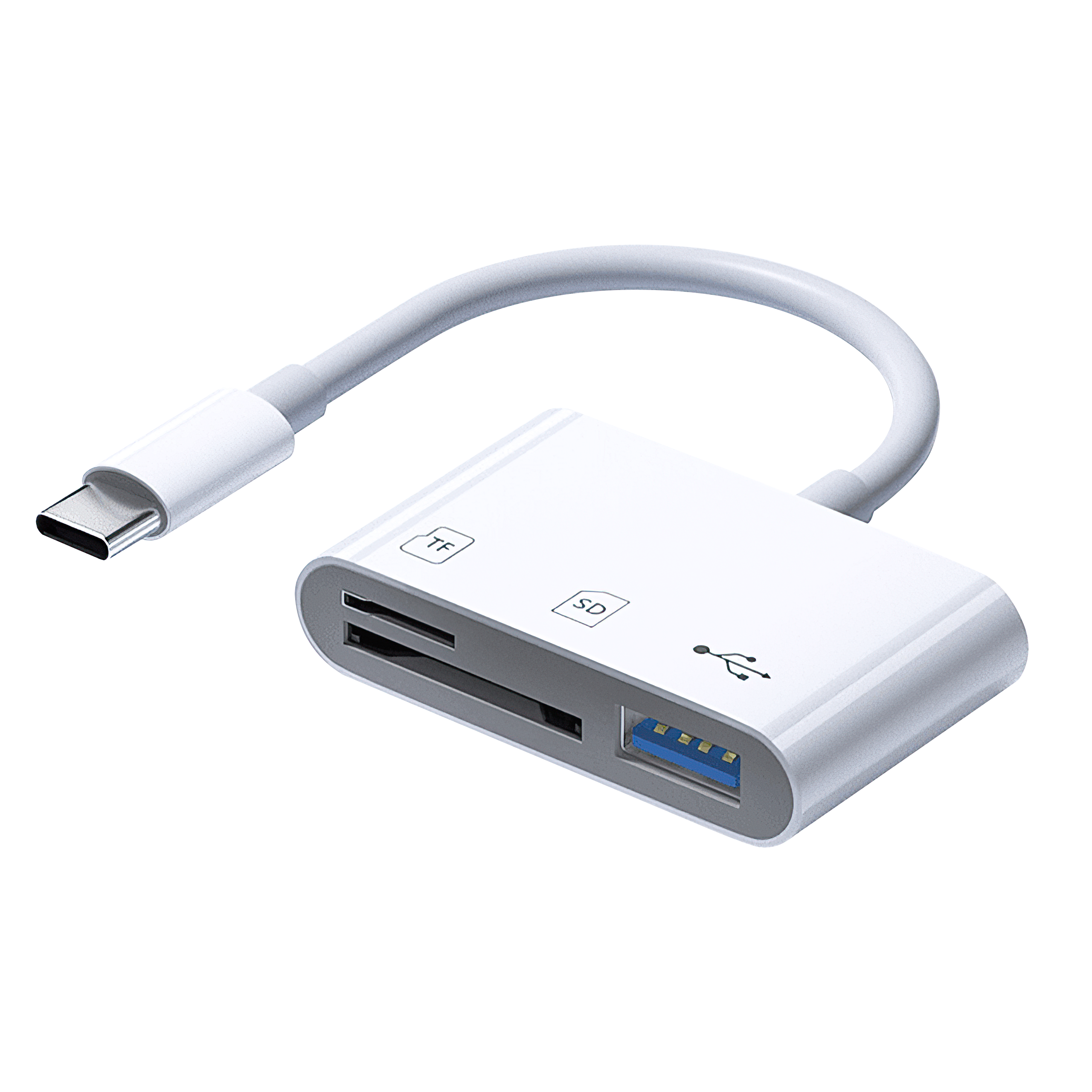 Type-C 3-in-1 Card Reader